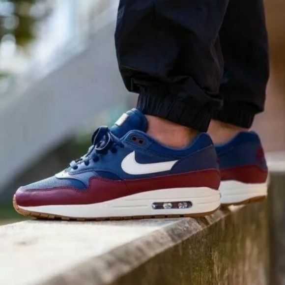 Air max 1 navy sail team red Clearance